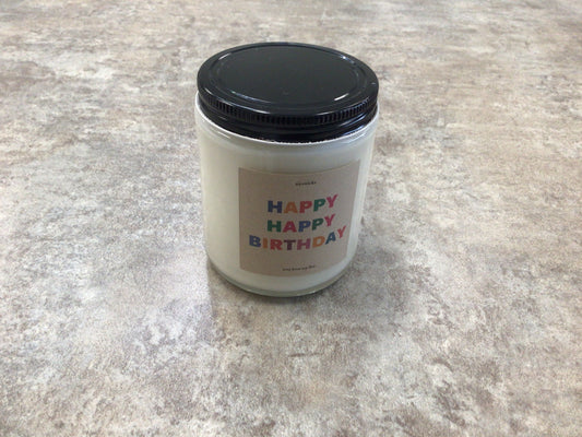 NW - “Happy Birthday” Rootbeer 8oz Soy Candle