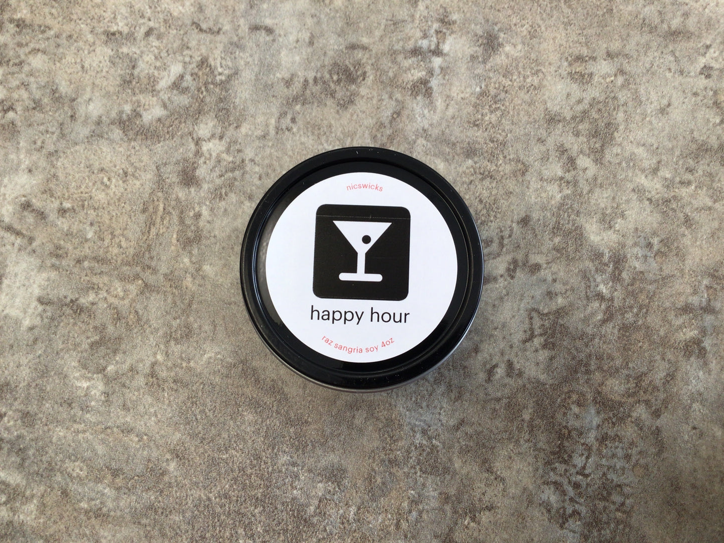 NW - Happy Hour Raz Sangria 4 oz Soy Candle