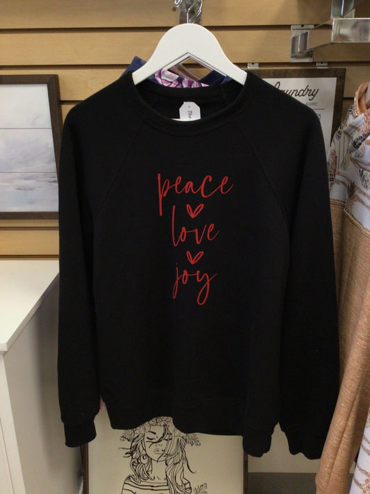 TCK - Peace Love Joy Crew Neck Size Medium