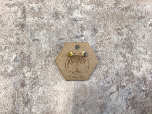 EAE 6mm Bumblebee Jasper Earrings