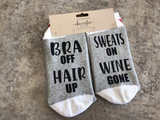 CSS151 “Bra Off” Socks (Light Grey)
