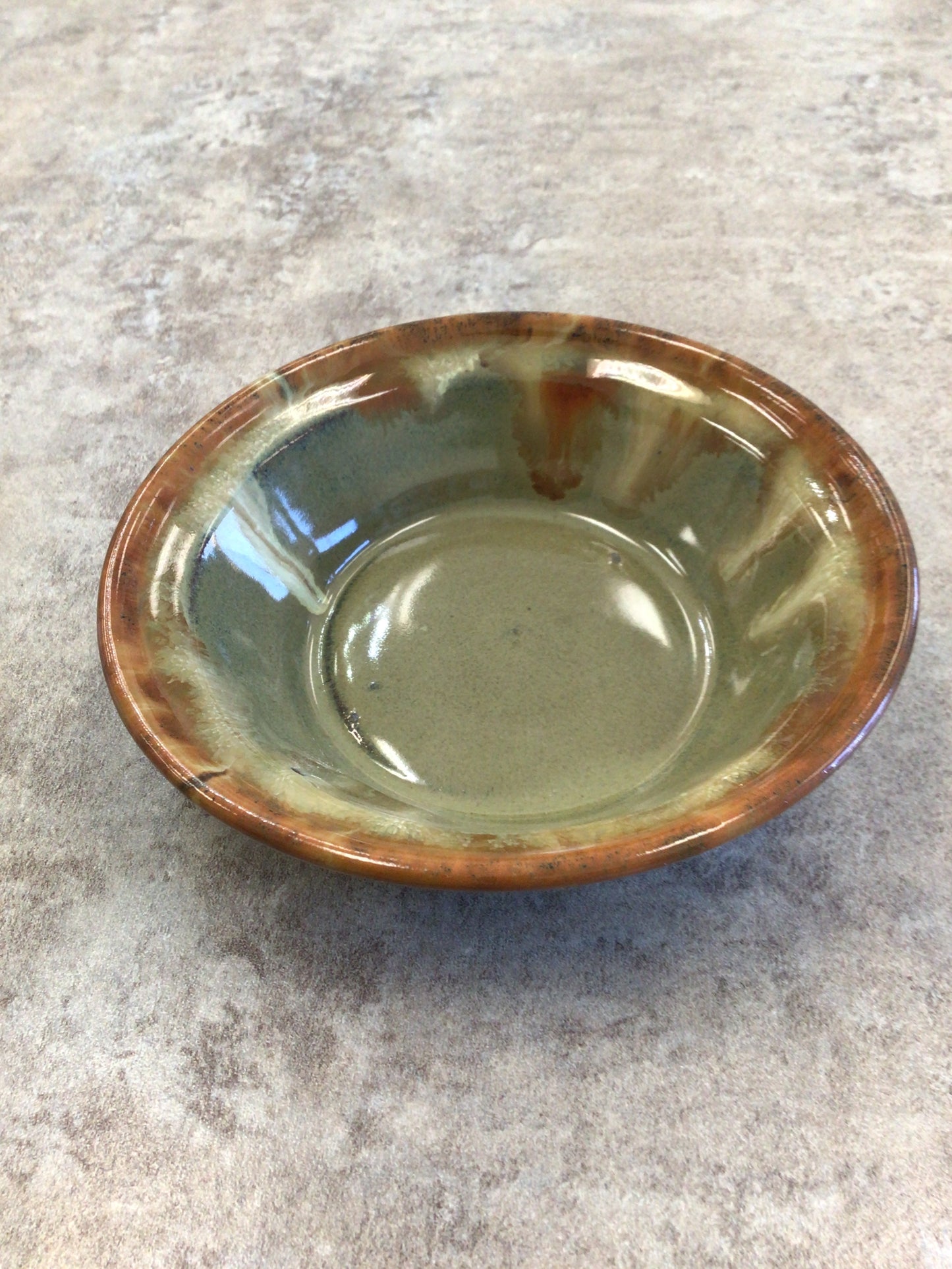 EPP-0217 - Small Green/Brown Dish