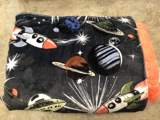 WWC-01 Minky baby blanket space