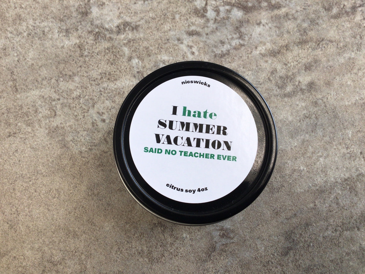 NW - “Summer Vacation” Citrus 4oz Soy Candle