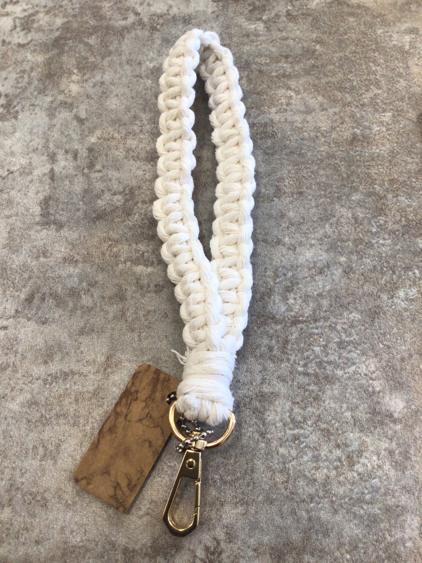 KH-15 Macrame Keychain (Ivory)
