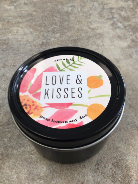 NW - LOVE & KISSES - pom lemon soy 4 oz candle