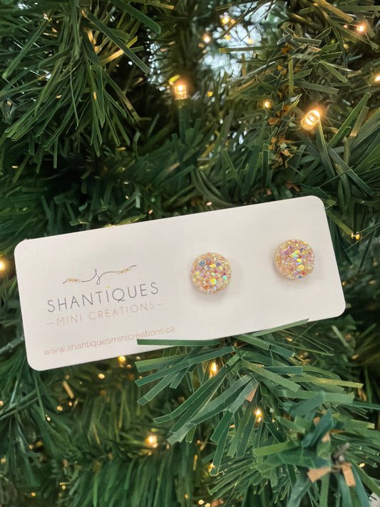 SMC - Nude Druzy Studs