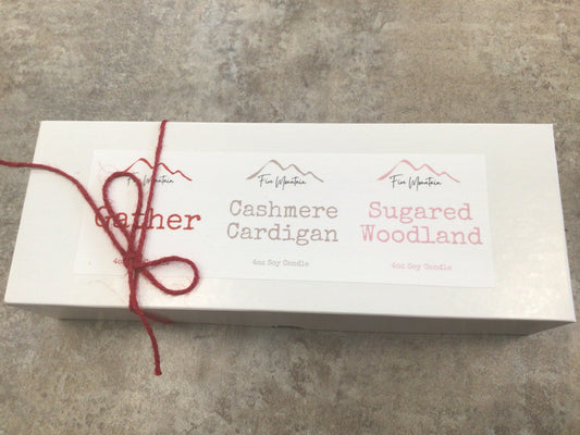 FM - Christmas Box Set - Gather-Cashmere Cardigan-Sugared Woodland