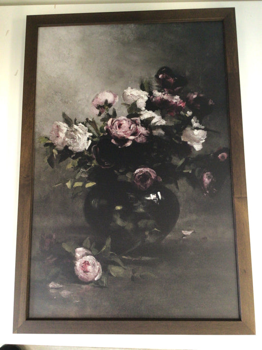 WHD - Dark Antique Florals - 12X18” sign