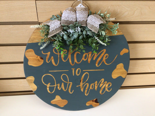 MKD - Welcome To Our Home sign