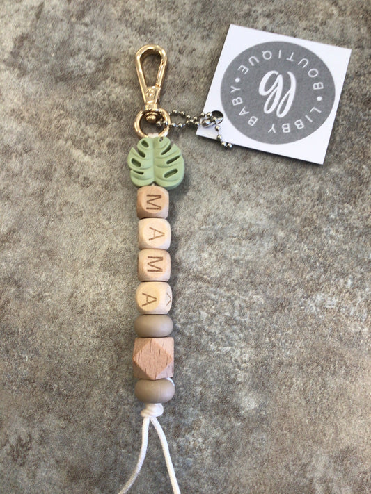 LBB-23 Keychain (Mama) green leaf