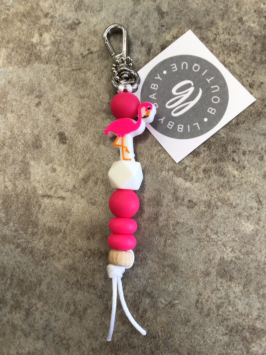 LBB-23 Keychain pink flamingo