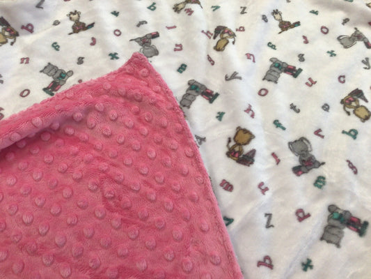 WWC-01 Baby Minky Blanket - Alphabet