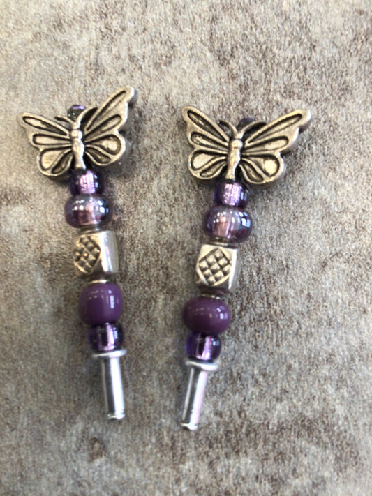 PEG - Butterfly (purple) Crib Peg
