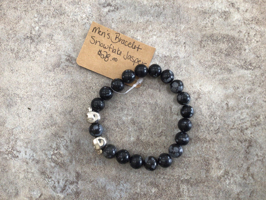 KH-Snowflake Jasper Men’s Bracelet