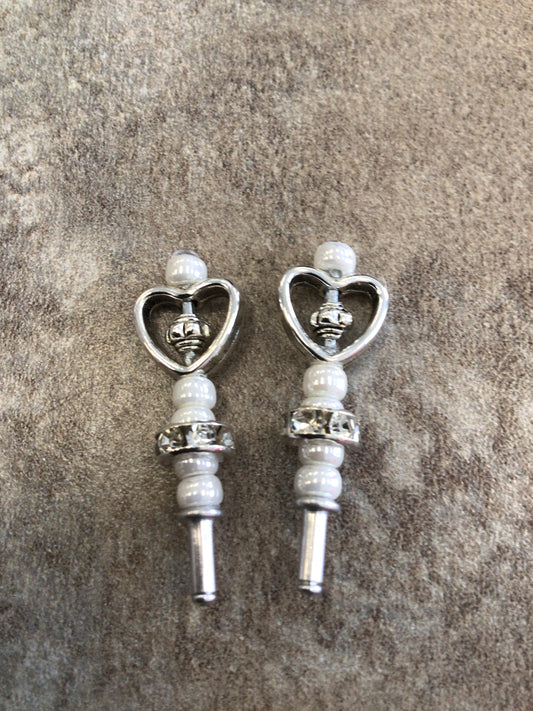 PEG - Silver Heart Crib Peg