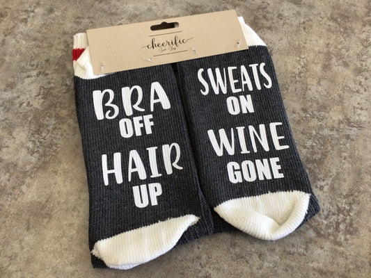 CSS152 “Bra Off” Socks (Dark Grey)