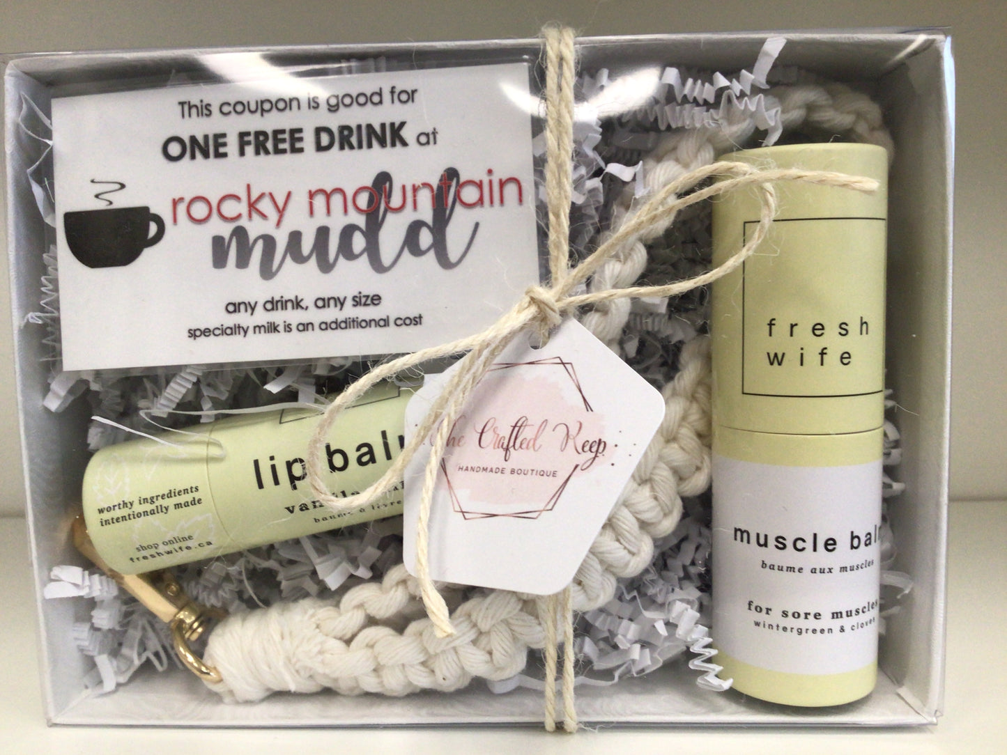 GB - Coffee Card*Keychain*Lip Balm*Muscle Balm