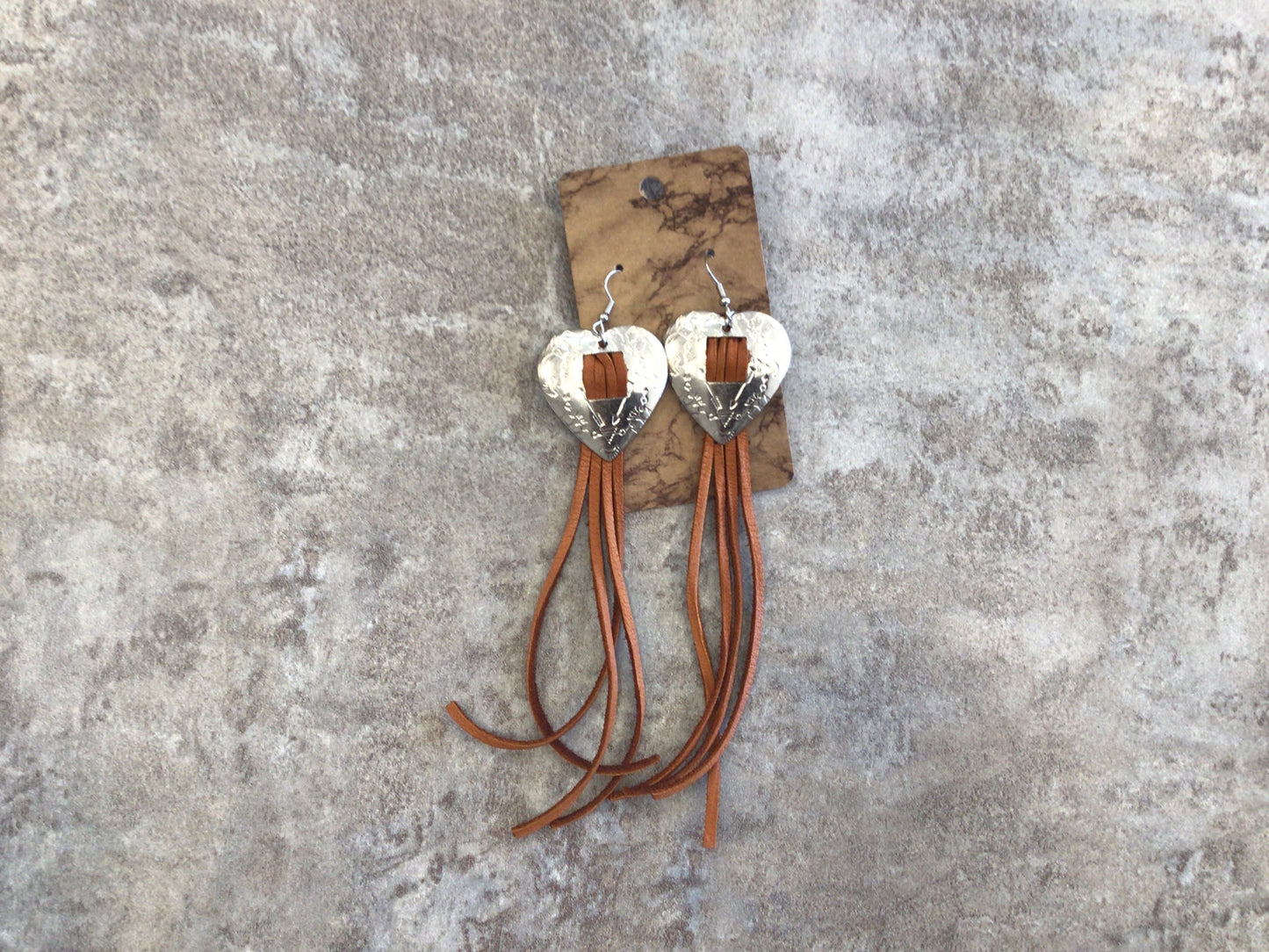 KH - Deerskin Leather Fringe Earring