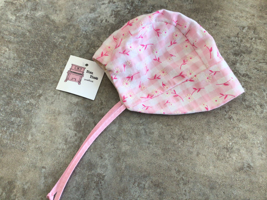 PPC - 0-3 months pink bonnet