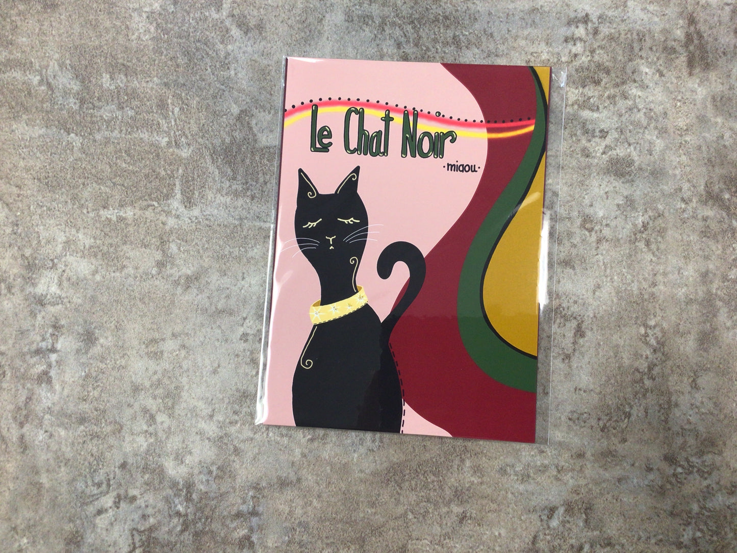 KS98 - 5x7 Black Cat Art Print