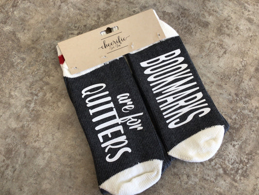 CSS138 “Bookmarks” Socks (Dark Grey)