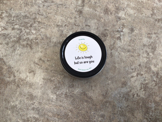NW - Life Is Tough Pom Lemon 4 oz Soy Candle