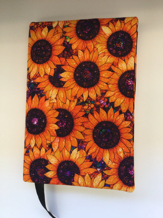 WWC-18 Med/Large Hard Book Cover - Sunflowers