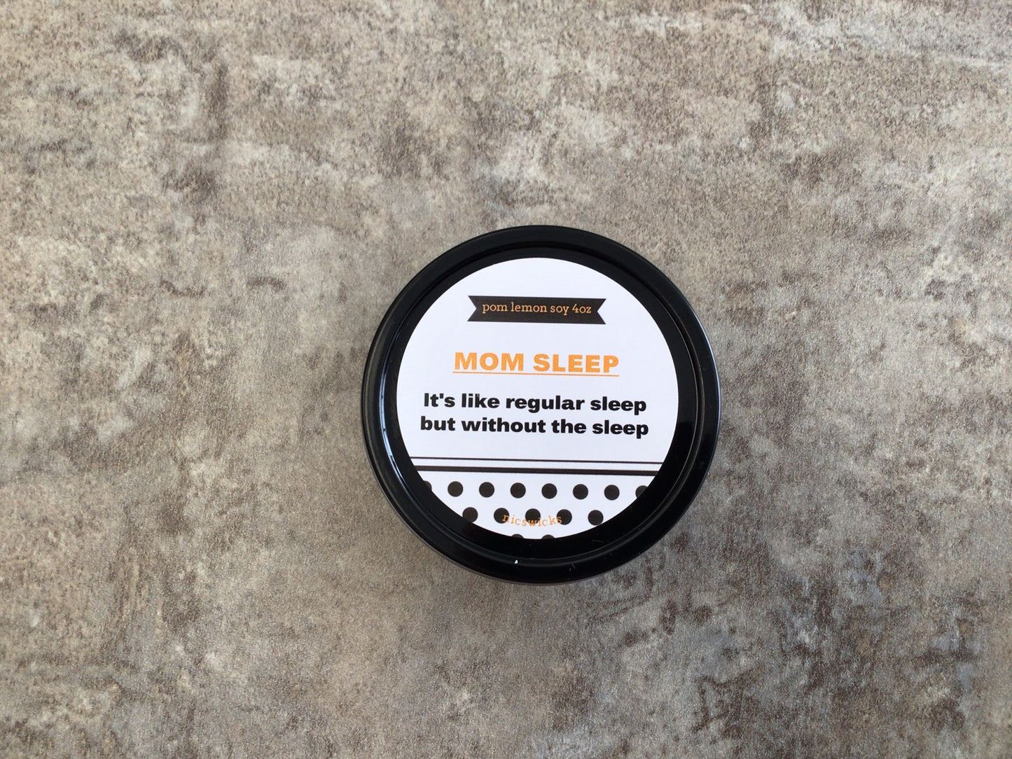 NW - Mom Sleep Pom Lemon 4 oz Soy Candle