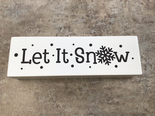 WHD Mini Block Let It Snow