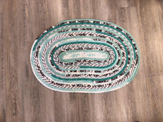 HSD0516S - Teal Blue Jelly Rug