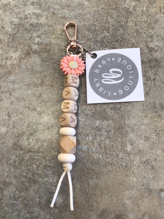 LBB-23 Keychain (Mama) coral flower