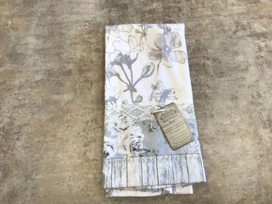 HSD0453S - Grey & White Tea Towel