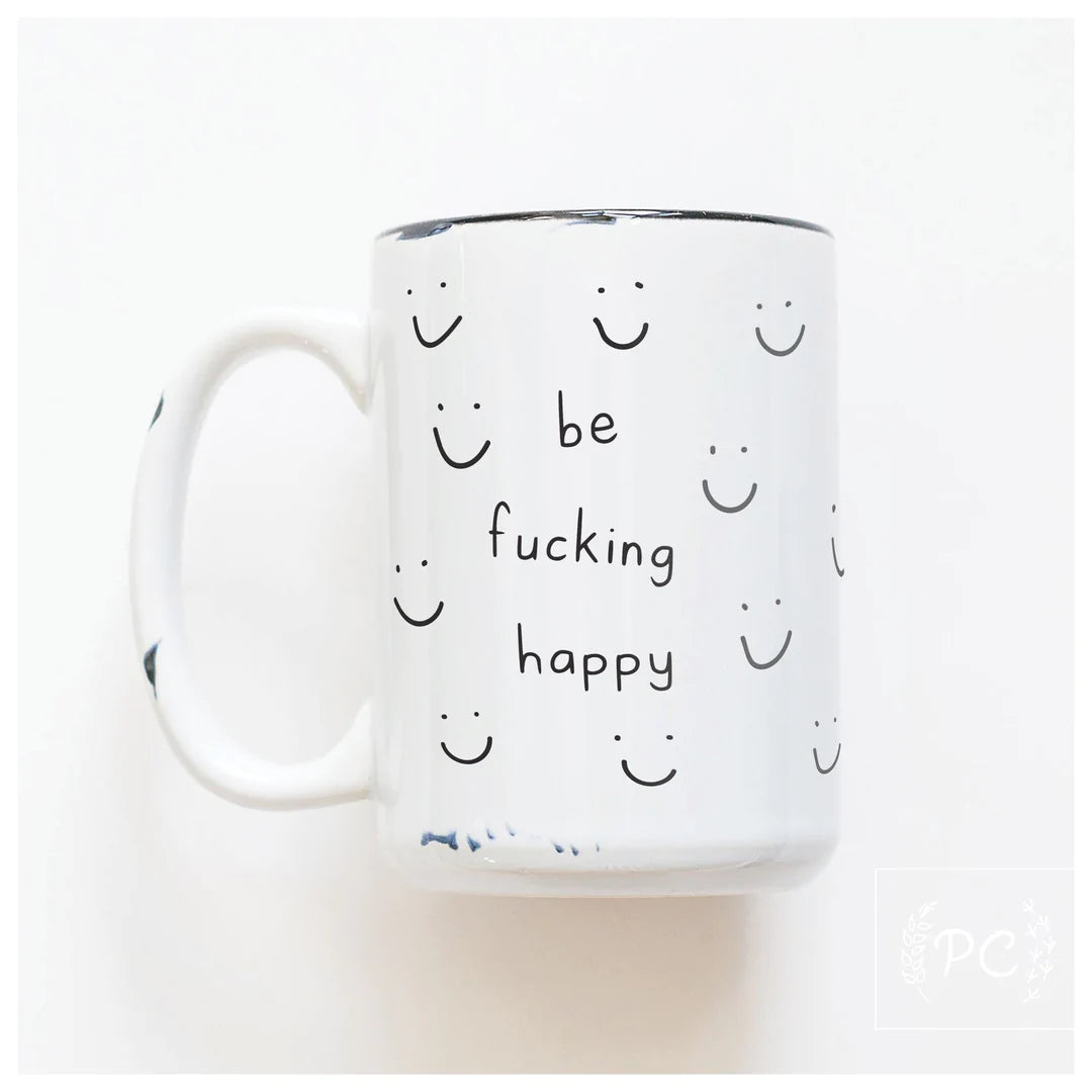 PCP0225-003 Be Happy Mug