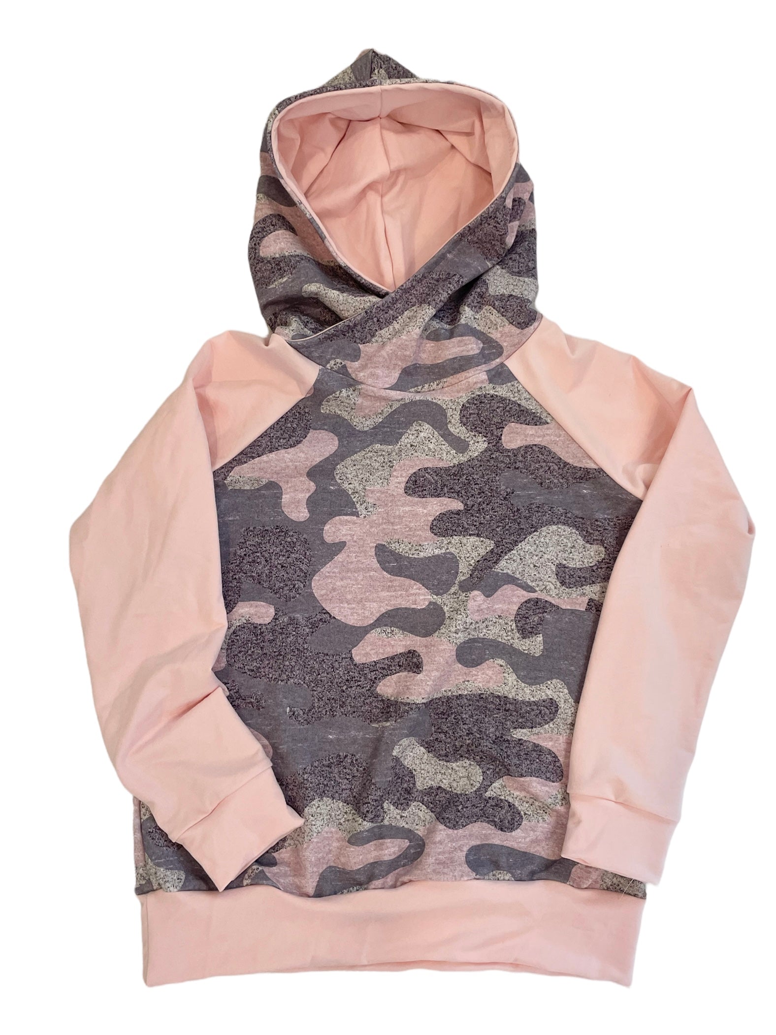 Girls pink sale camo hoodie