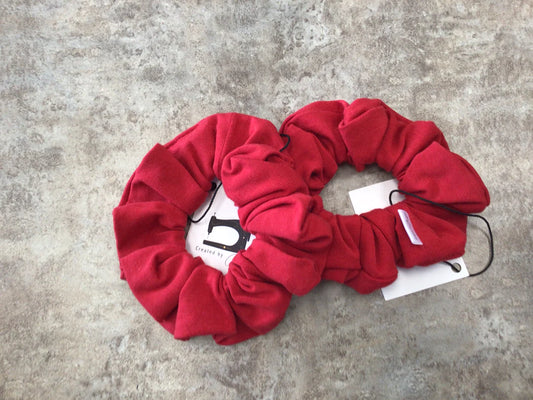 CBC-30 Red Bamboo Scrunchie