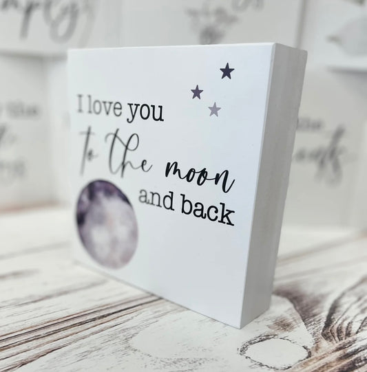 WHD - Double Sided - I Love You to the Moon and Back / I Love You Sign