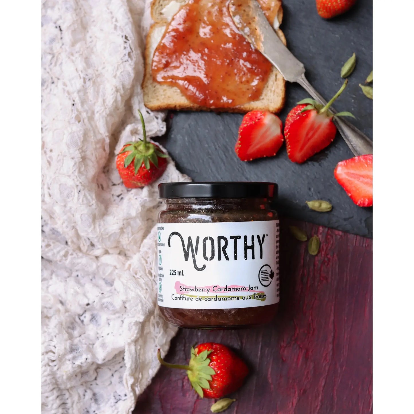 Worthy - Strawberry Cardamom Jam