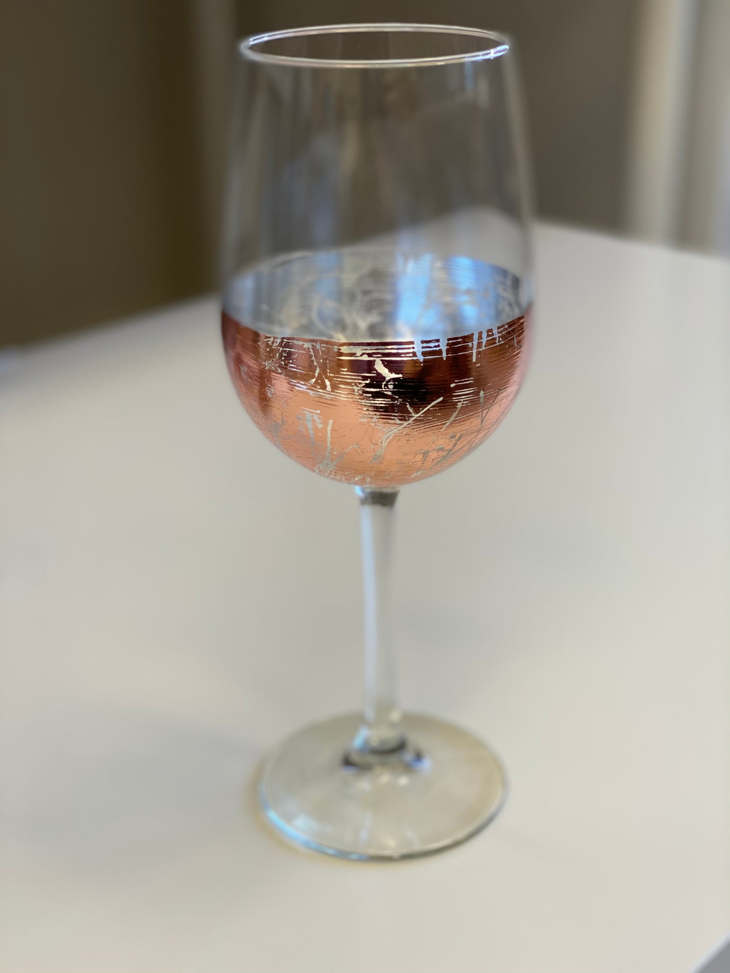 BTD LSCD-RGCF Rose Gold Wine Glass