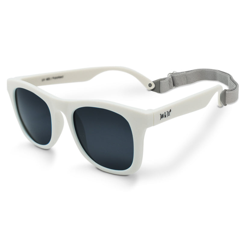 JAN-01 White Flexible Sunglasses