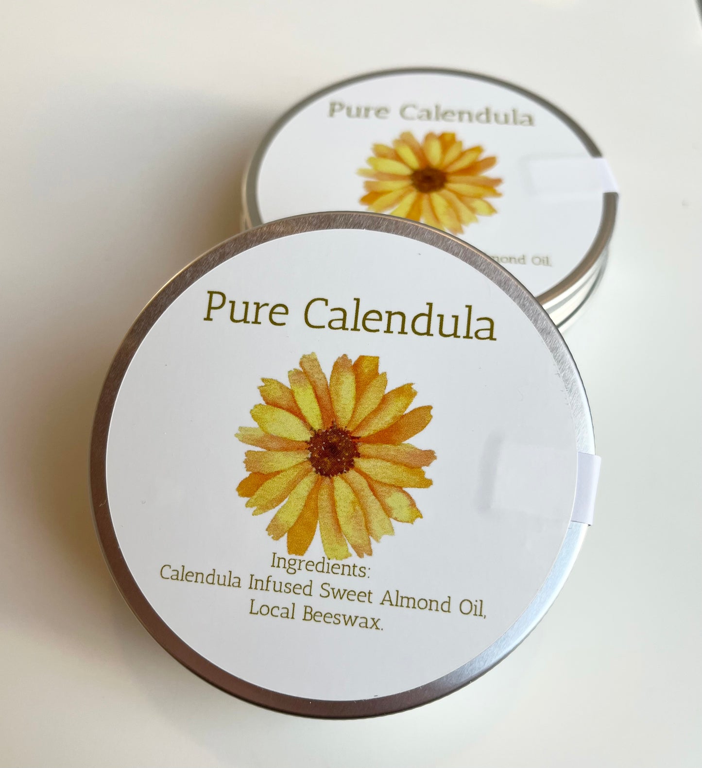 Pure Calendula Salve 4oz - (Sweet Almond Oil)