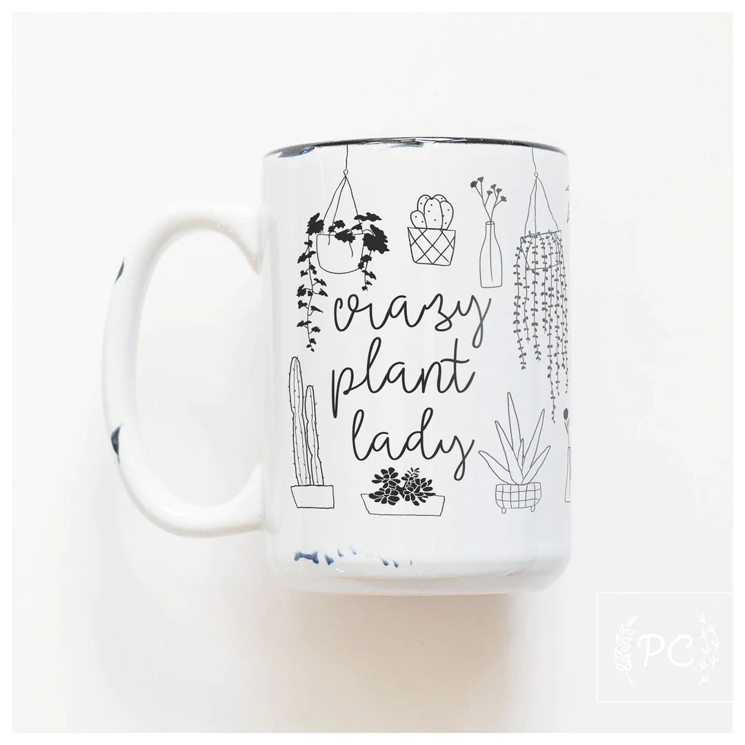 PCP0225-155 Crazy Plant Lady Mug