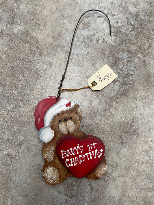 YE-12 Baby’s 1st Christmas Bears Ornament