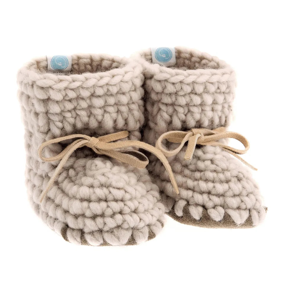 BB - Baby Sweater Moccs - Oatmeal
