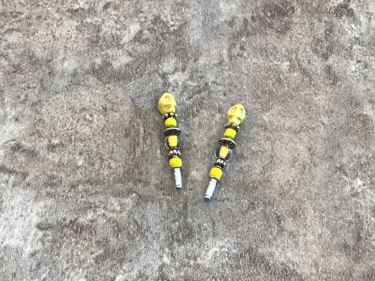 PEG-01 Yellow Skull Crib Pegs