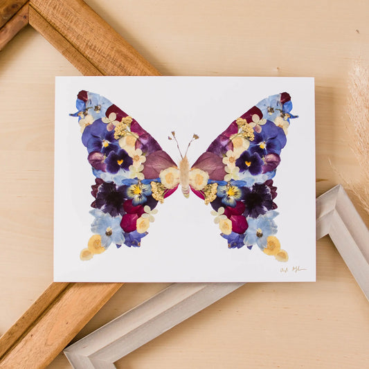 OFC - Butterfly Pressed Flower Art Print (8/10”)