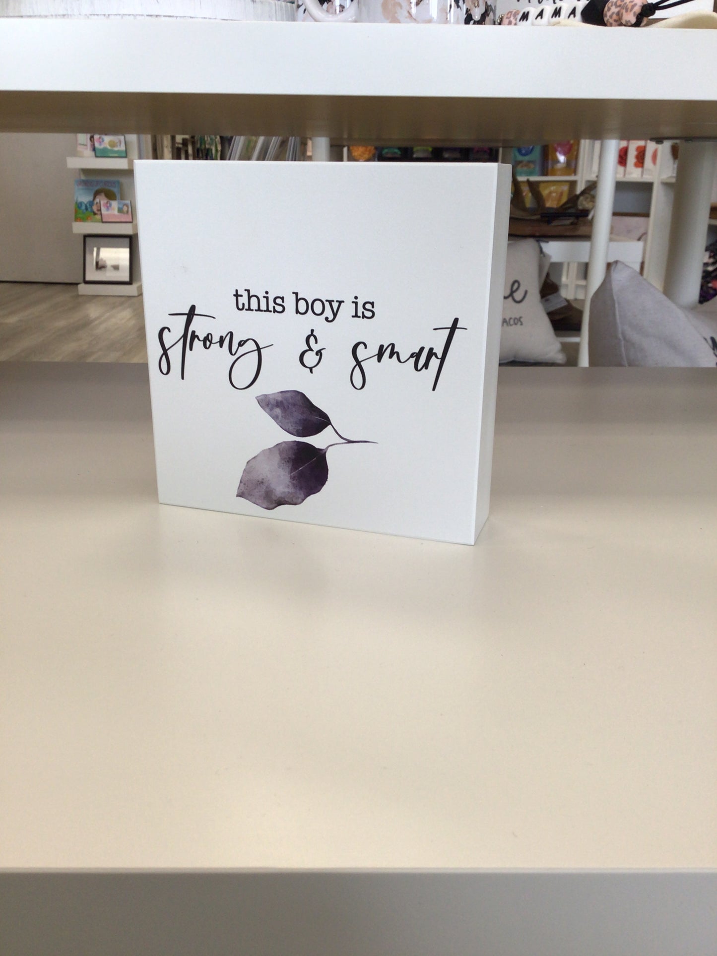 WHD - Double Sided - This Boy is Strong Mini Sign