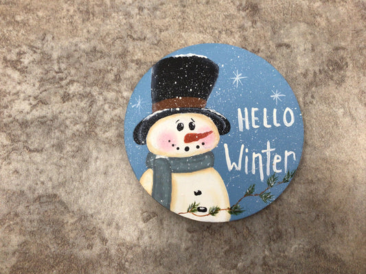 YE-38 round double-sided ornament
