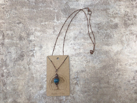 EAE Copper Blue Apatite Necklace