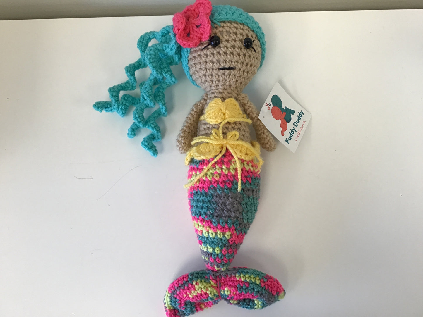 FDC-01 Crochet Mermaid with Teal Hair